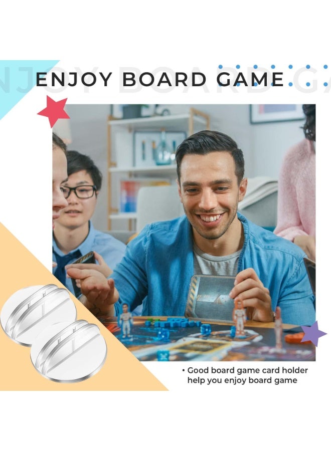 سيوسي Clear Plastic Card Stands, Mini Table Number Holders for Weddings & Events, Translucent Place Card Clips, Miniature Display Stands for Menus, Price Tags, Game Cards (50 Pcs, Lightweight) - Image 5